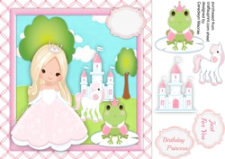 Beautiful Princess with Blond Hair 