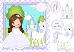 Beautiful Princess with Brown Hair