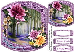 Beautiful Dalihas in Glitter Frame