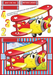 A5 Birthday Boy Plane