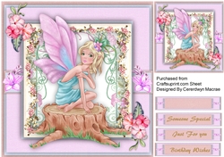 Fairy on a Tree Trunk