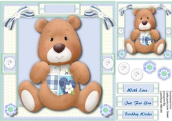 Adorable bear with Heart