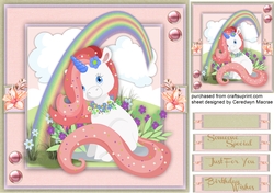 Beautiful Unicorn and Rainbow 1