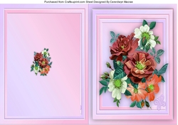 Print, Cut,and Fold, Beautiful Mixed Flowers 