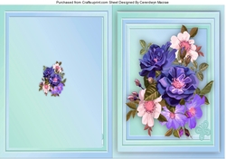 Print, Cut,and Fold, Beautiful Mixed Roses 