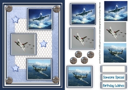 Mens Card Aeroplanes