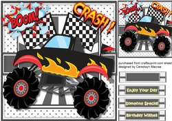 Lovely Black Monster Truck 