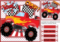 Lovely Rede Monster Truck 