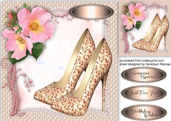 Beautiful Pink shoes and Roses  2