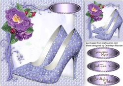 Beautiful Lilac shoes and Roses 4