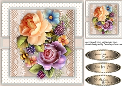 Beautiful English Roses and Summer Fruits 4