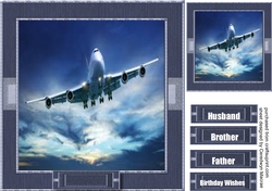 Plane in the Night Sky 