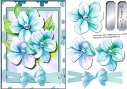 Beautiful Aqua BoHo Pencil Flowers 