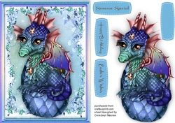 Mystic Dragon in Blue Egg