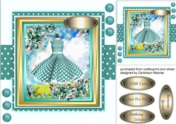 Beautiful Aqua Polka dress 
