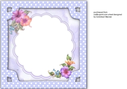Beautiful Fashionably Florals Blank Incert