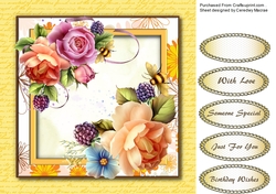 Beautiful English Roses and Fruits,