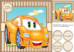 Lovely Yellow Toon Car