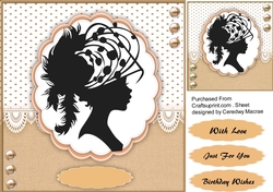 Beautiful Buff Silhouette Lady