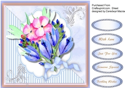 Beautiful Water Coloured Mixd flowers