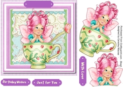 Beautiful Fairy in a Teacup