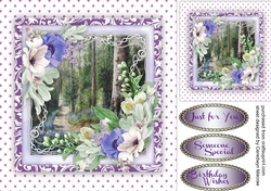 8x8 Card Fragrent Flower walk