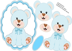 Blue Bear with his Blue bow