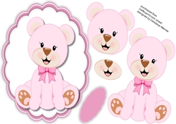 Pink Bear with her pink bow