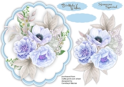 Beautiful Blue Roses and Jasmine