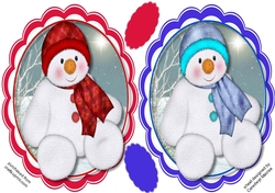 2 Lovely Snow Buddie Toppers