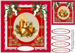 Lovely Baubles and Christmas Candle 2