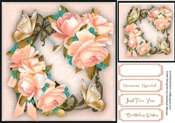 Apricot Ross and butterflys