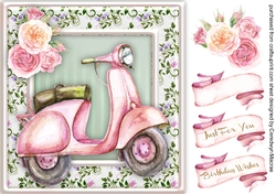 Lovely Moped in Pink