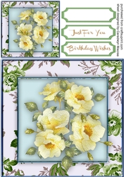 Stunning Roses in a Flower Frame 1