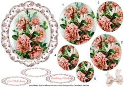 Beautiful Roses in a Rose Frame ( Pyramid)
