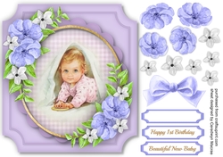 Beautiful New Babys Birth or 1st Birthday