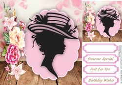Beautiful Silhouette and Pink Roses