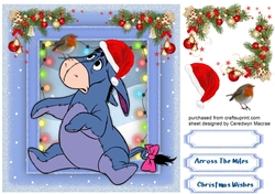 Eeyore abd the christmas Robin