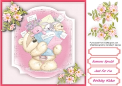 Teddys Bouquet of Birthday Wishes