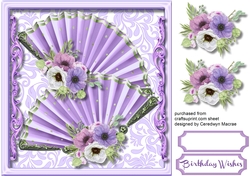 Beautiful Lilac Fan Affair