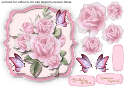 Love Roses and Butterflys