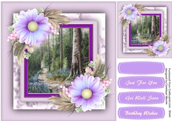 Beautiful Lilac Blooms on a Shabby Chic Mat