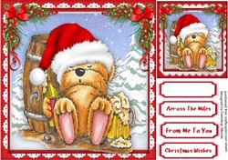 Christmas Beer Belly Bear