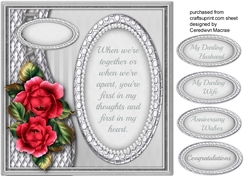 Special Anniversary Wishes with Verse , Silver
