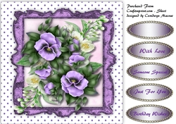 Lilac Pansys and Jasmine