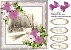 Beautiful Sepia Christmas Scene
