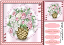 Beautiful Basket Of Roses