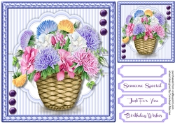 Beautiful Basket Of Asters