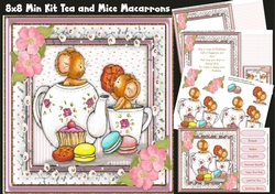 8x8 Mini Kit ,Tea And Mice Macarrons
