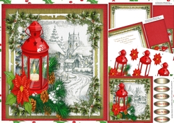 8x8 Min Kit,Beautiful Lantern and snow scene